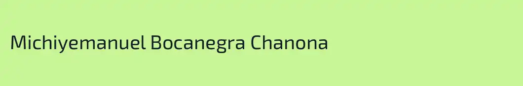 Michiyemanuel Bocanegra Chanona